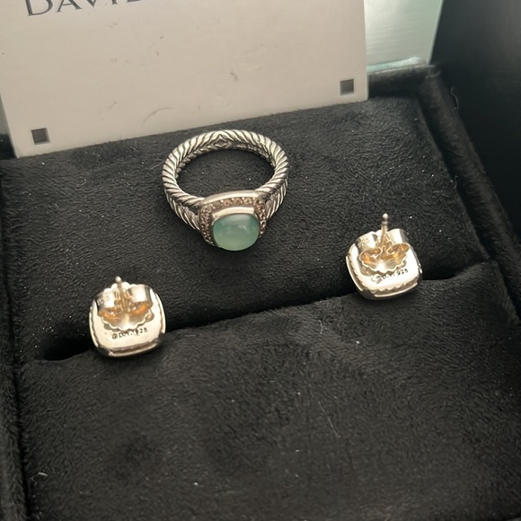 Authentic David Yurman Chalcedony Albion 7mm Set - Picture 3 of 7